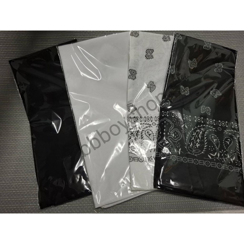 ผ้าพันคอสีดำ ผ้าโพกหัว สัญลักษณ์ขนาด53*53cm ส่งเร็วจาก กทม