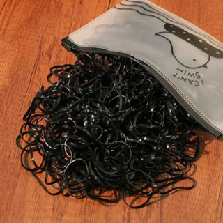 HR หนังยางมัดผม ยางรัดผม 1 ห่อ 500 เส้น เส้นกลาง ยืดหยุ่น อุ…