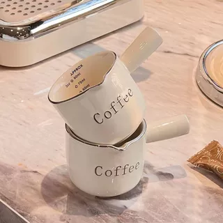 ถ้วยตวง 90ml. แก้วช็อตกาแฟเอสเปรสโซ่ แก้วตวง มีสเกลวัดปริมาณ ถ้วยตวง เซรามิก แก้วช็อต