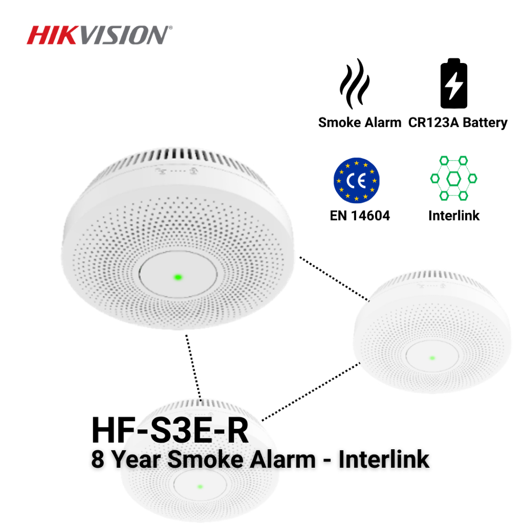 Hikvision HF-S3E-R (Interliked Smoke Alarm) 8 ปี