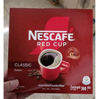 🫡🤗☺️(ใช้โค้ดลดได้อีก + ถูก+ดี+ส่งถูก) เนสกาแฟNESCAFE RED CUPกาแฟสำเร็จรูปผสมกาแฟคั่วบดกล่อง360กรัมหมดอายุ30/09/70(ปีหน้า