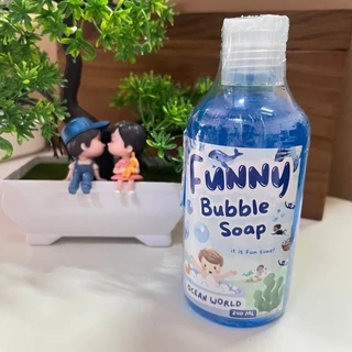 Funny Bubble Soap สบู่ทำฟอง ทำฟองสบู่ สบู่ตีฟอง ปลอดภัย100% ไม่แสบตา มีให้เลือกหลายกลิ่น 220 มล.