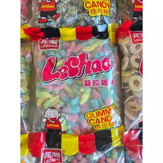 (ถุงละ 1 Kg.) เยลลี่โดนัท เยลลี่สตรอเบอรี่ เยลลี่เชือก เยลลี่โค้กแฟนต้า เยลลี่หนอน หอม หวาน อร่อย เคี้ยวเพลิน