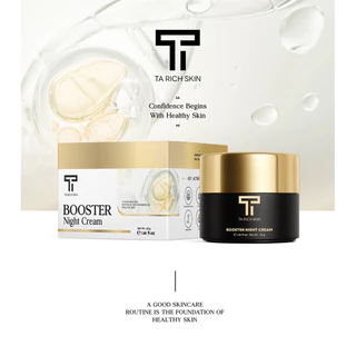 New ไนท์ครีมธาริชสกิน- Booster Night Cream หน้าขาวใส ลดรอยสิว ผิวฟู ออร่า บูสเตอร์ไนท์ครีม ธาริชสกิน ลดสิว ครีมผิวหน้า
