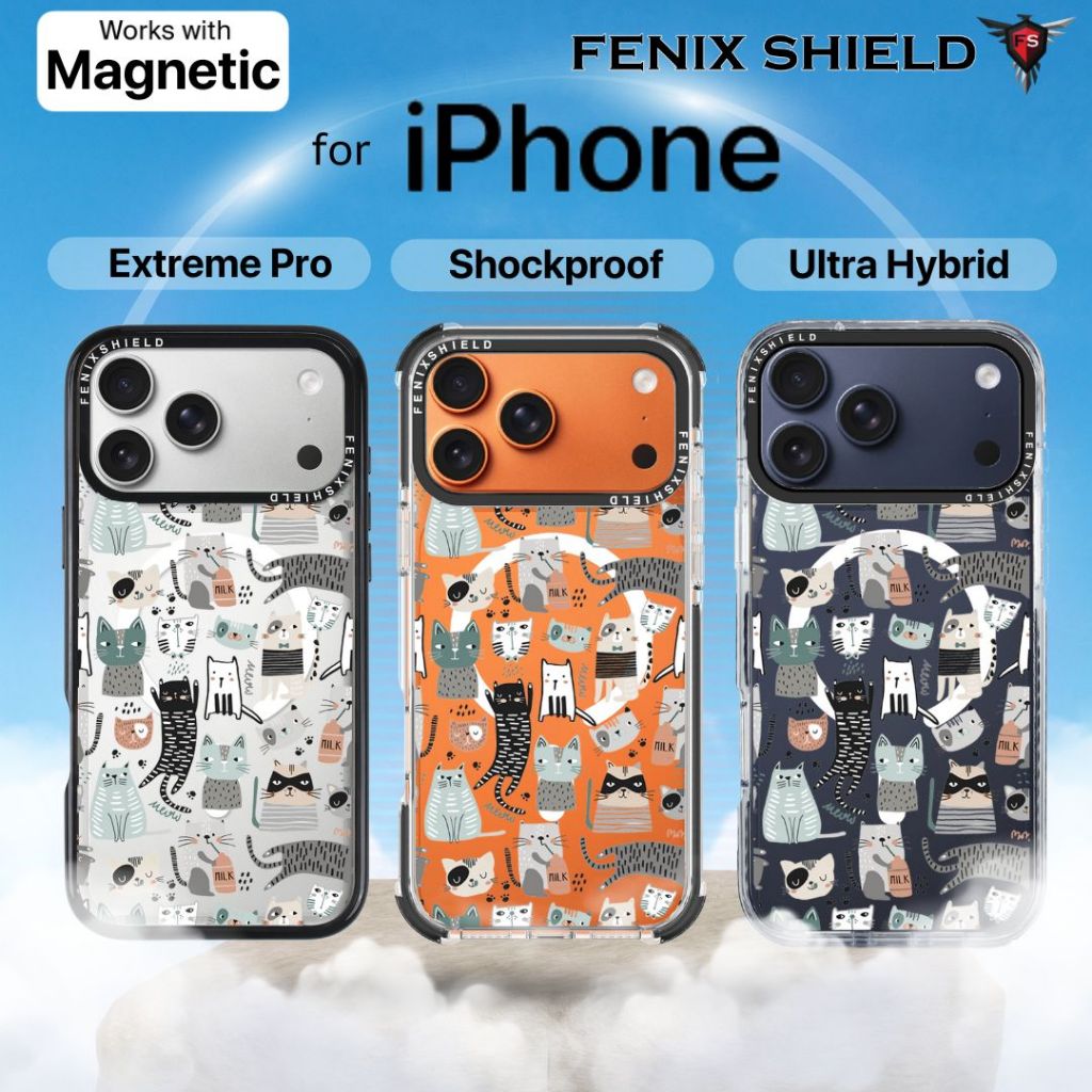 เคส FenixShield [ BABYCAT ] สำหรับ iPhone 17 / 16 / 15 / 14 / 13 / Plus / Pro / Pro Max