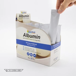 LiveWell Sachet จัดเต็ม x4 โปรตีนไข่ขาวอัลบูมินแบบซอง