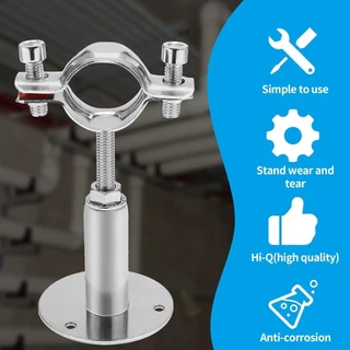 แคล้มป์รัดท่อ สแตนเลส stainless steel bracket clamp ปรับได้ 30-50 มม. อุปกรณ์คลิปหนีบท่อน้ํา สเตนเลส 304 เข็มขัดรัดท่อ