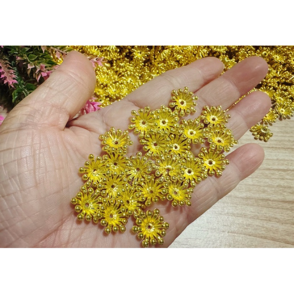 ฐานมงกุฏแฉก 14 มิล/ฐานมงกุฏตกแต่งมุกคละสี/ลูกปัดกลม 8 มิล คละสี ❇️สินค้าพร้อมส่ง❇️ ราคา ถูกที่สุด ดีลบีเคเค แกลเลอรีภาพที่ 3