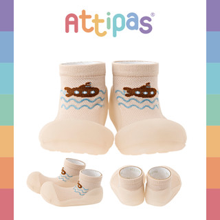 NEW 2025! รองเท้าหัดเดิน Attipas - รุ่น Submarine- [สี :Beige] [รุ่น Standard]