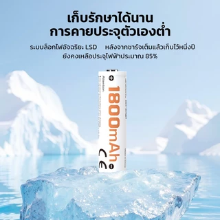 Yonii DN4 เครื่องชาร์จถ่าน 4 ช่อง พร้อมจอ LCD แสดงความจุแบบเรียลไทม์ รองรับ Ni-MH 1.2V ขนาด AA/AAA