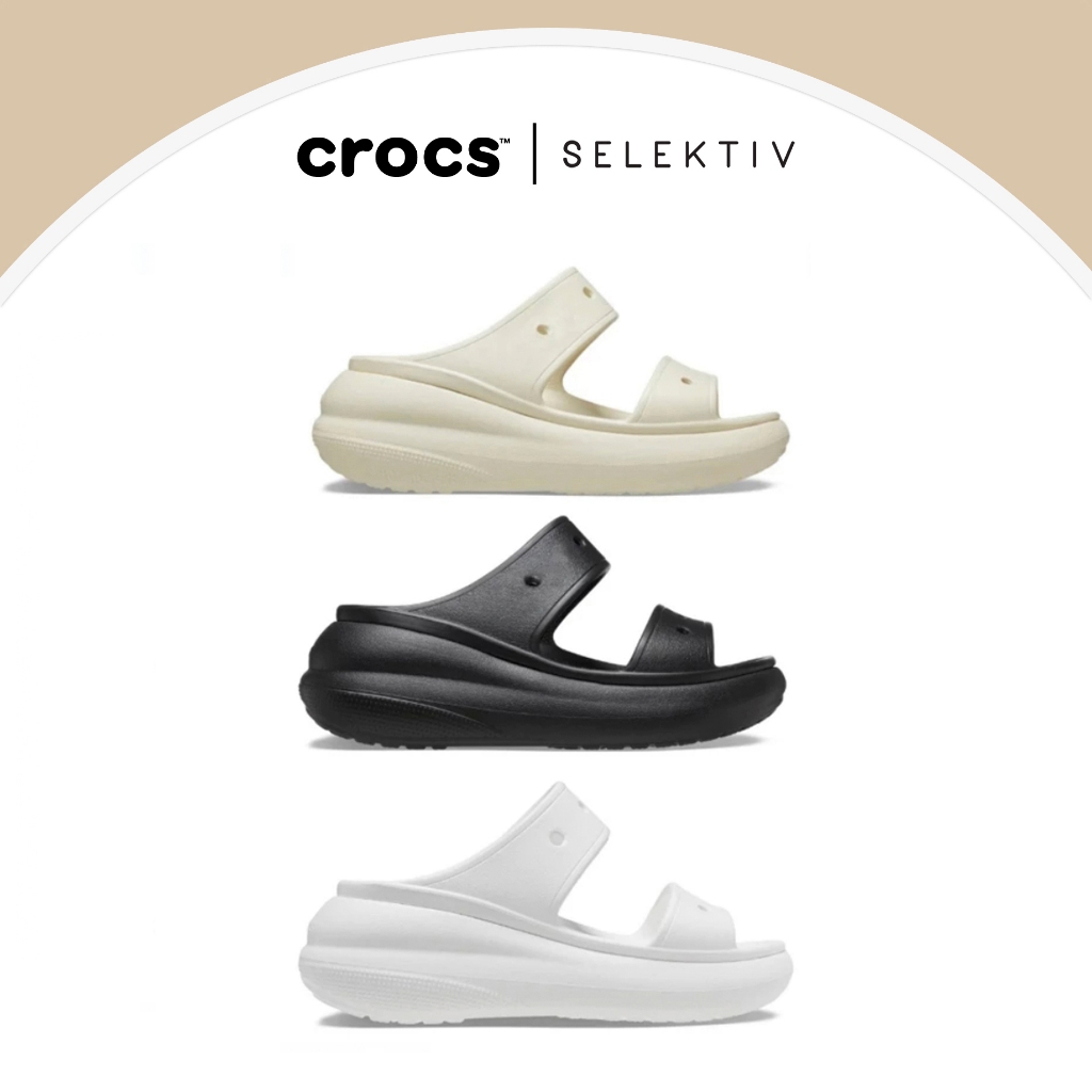 CROCS CRUSH SANDAL white/moonjelly
