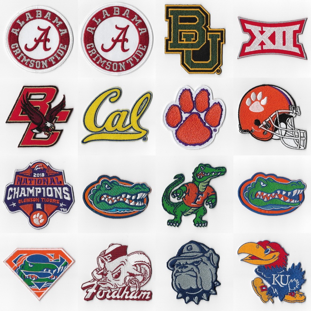 อาร์มติดเสื้อ ตัวรีดติดเสื้อ อาร์มรีดติดเสื้อ อาร์มปักอเมริกันฟุตบอล NCAA iron on patches ชุดที่ 1