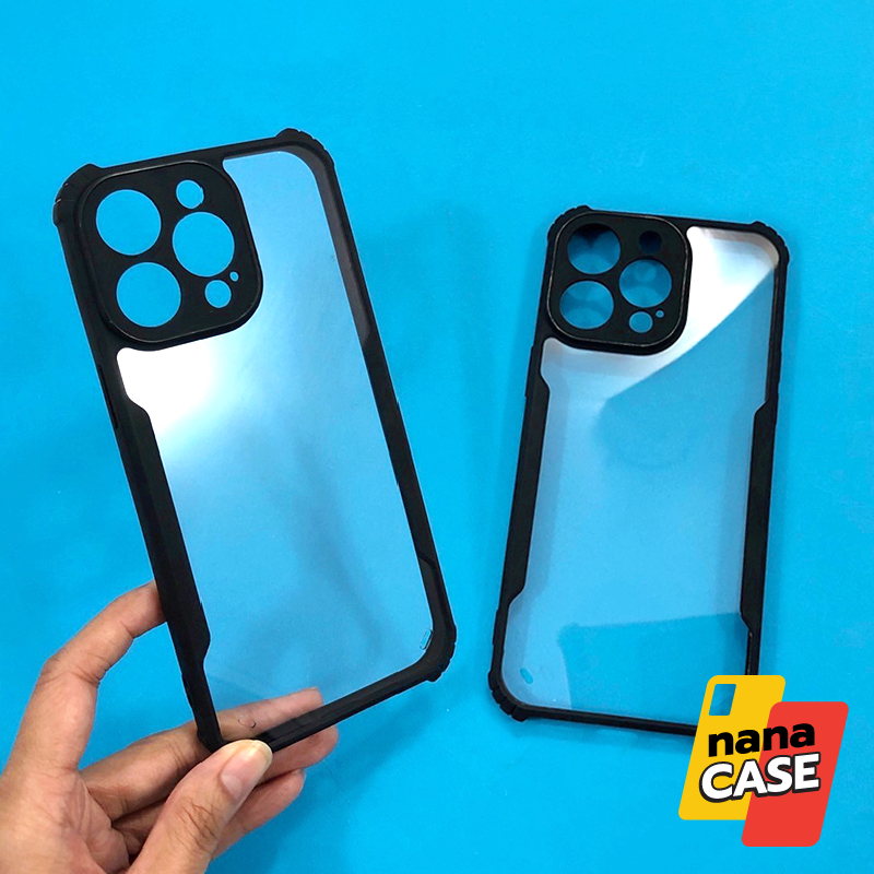 เคสใส PC ออปโป้/Oppo A3s A5s A15 A16 A54 A57(5G) A74(4G) A79 A77 A95(4G) A96 Reno7 Reno7z มุมกันกระแทก ขอบเลนส์กล้องเงา
