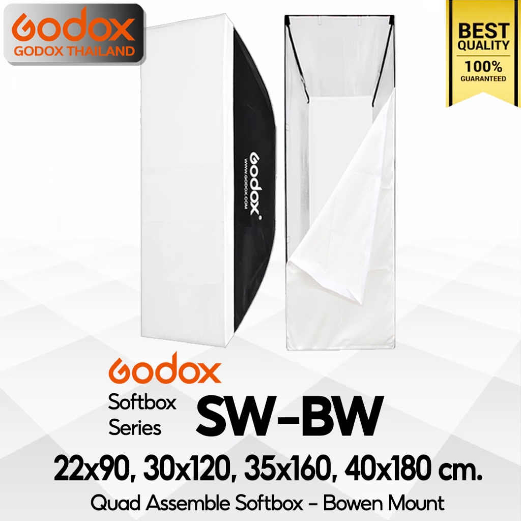 Godox Softbox SB-BW 22*90, SB-BW 30*120, SB-BW 35*160, SB-BW 40*180 cm. - Bowen Mount / Godox Thaila