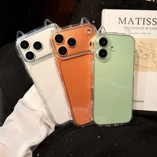 case 17promax เคสใสหูเเมว เคสนิ่ม สำหรับ ไอโฟน 17 pro max 17pro 17promax 17air for iphone17/pro/max