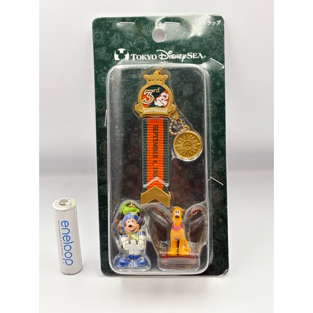 ที่ห้อยโทรศัพท์ 3rd Anniversary Strap Mickey Pluto 2004