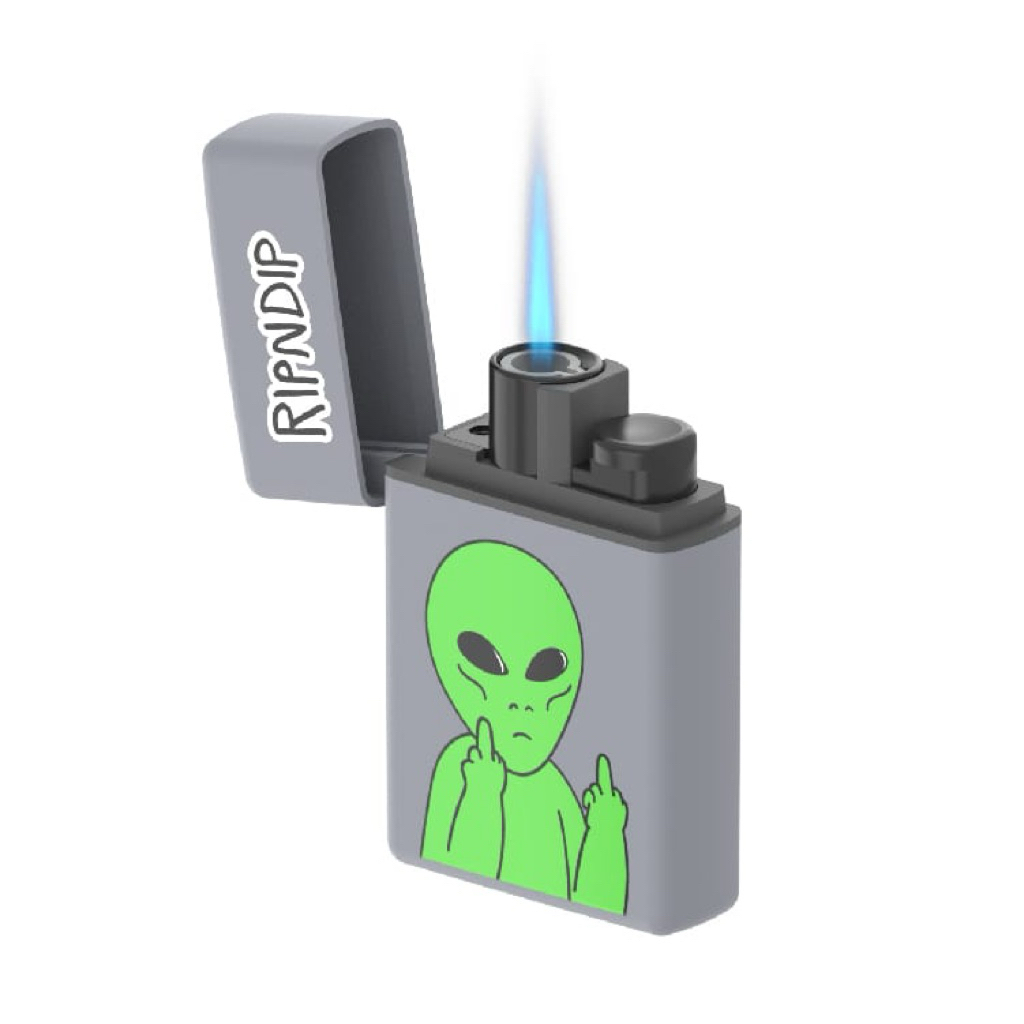 ไฟแช็ค ไฟฟู่ Zengaz ลายเอเลี่ยน ปรับไฟไม่ได้ แบบเติมแก๊ส (ขณะส่งไม่มีแก๊สเติมไปให้)