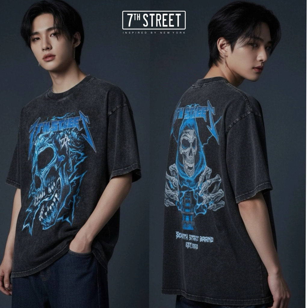 7TH Street เสื้อฟอกวินเทจ แบบโอเวอร์ไซส์ คอฟิต (Vintage Oversized) รุ่น V-LOD002