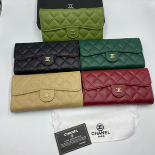 กระเป๋าสตางค์ ใบยาวสองพับขนาด 8 นิ้วมีช่องใส่บาตรมีช่องซิปใช…