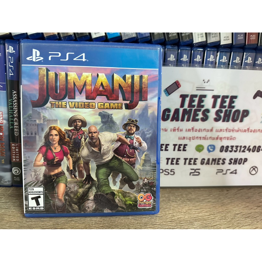 Jumanji the video game ps4 แผ่นมือสอง ภาษาอังกฤษโซน all แผ่นสวยใช้งานปกติแผ่นสามารถใช้เล่นกับเครื่อง