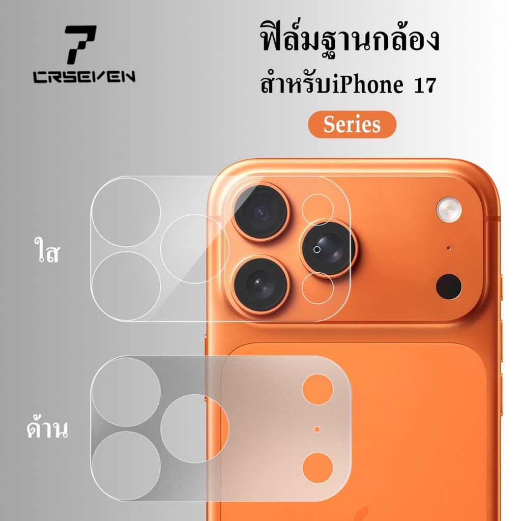 Cxshop(014)ฟิล์มกันรอยฐานกล้อง สำหรับ Iphone17-17Pro max