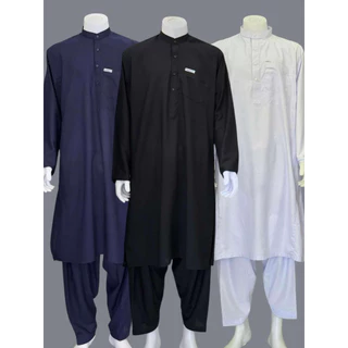 M AKBAR Pakistani Suit for Men ชุดปากีสถานผู้ชายนำเข้า | Premium Kurta Shalwar Set ผ้าคอตตอนใส่สบาย | Muslim Wear