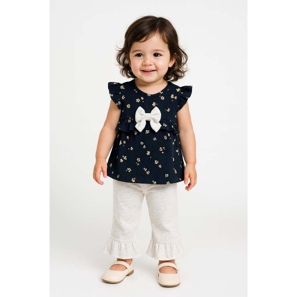 ใหม่ ‼️  ชุดขาวดำ ชุดกระโปรง ชุดเซตเด็กหญิง  1-5 ขวบ - รูปที่ 4