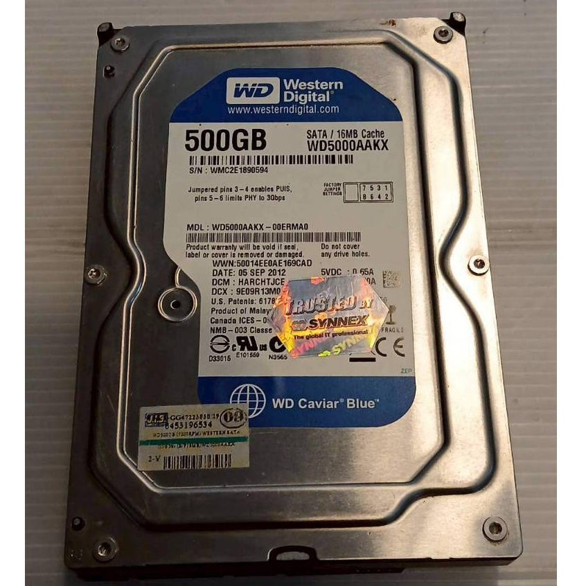 WESTERN DIGITAL WD -Seagate Harddisk HDD 500GB