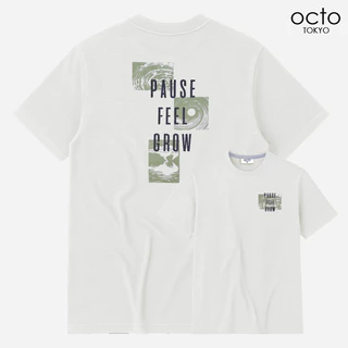 เสื้อยืด octoTOKYO ลาย Pause | คอกลม แขนสั้น ผ้า Cotton 100% ใส่สบาย