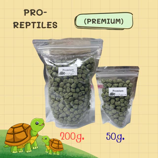 Pro Reptiles อาหารเต่าบก สูตรPremium สูตรOriginal และสูตรจูเนียร์ ขนาดทดลอง 50 กรัม/ 200 กรัม