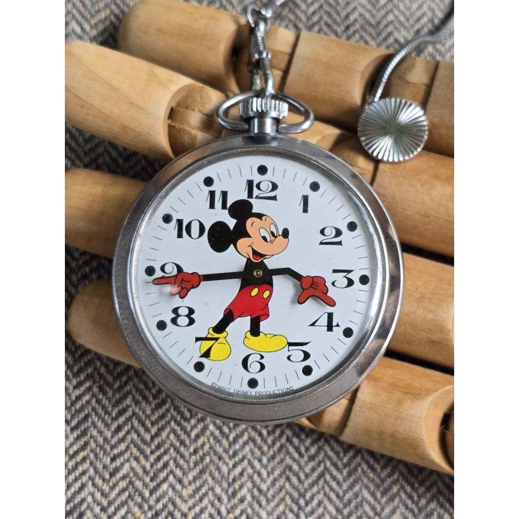 นาฬิกาพก Mickey mouse by Bradley Greatbritain version