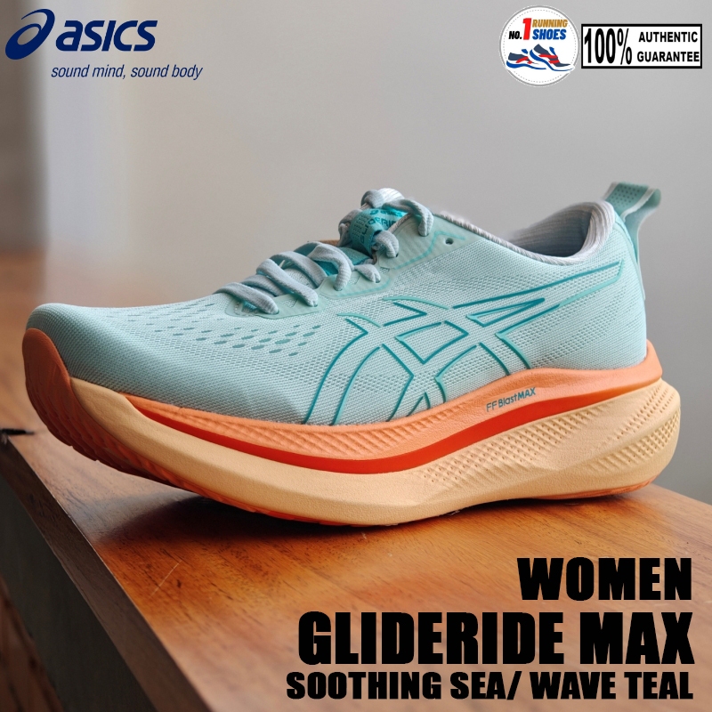[WOMEN] Asics รุ่น Glideride MAX 1012B691-400 สี Soothing sea/ wave teal FFBlast MAX ของเเท้ 100%
