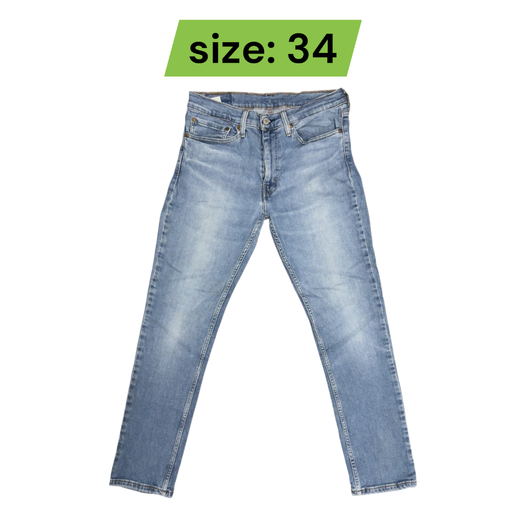 กางเกงยีนส์ ลีวาย 511 เอว34 ยาว 42 ขา 7 มือสอง รหัสs34