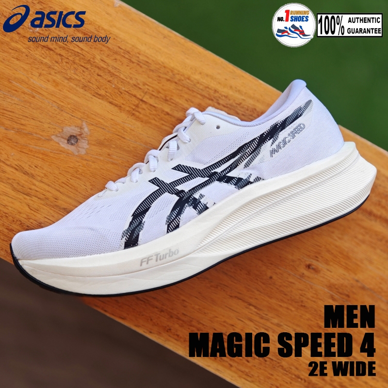 [✨WIDE] Asics รุ่น Magic Speed 4 1011B873-101 สี WHITE/ black มี FF Turbo/carbon-plate ของเเท้ 100%