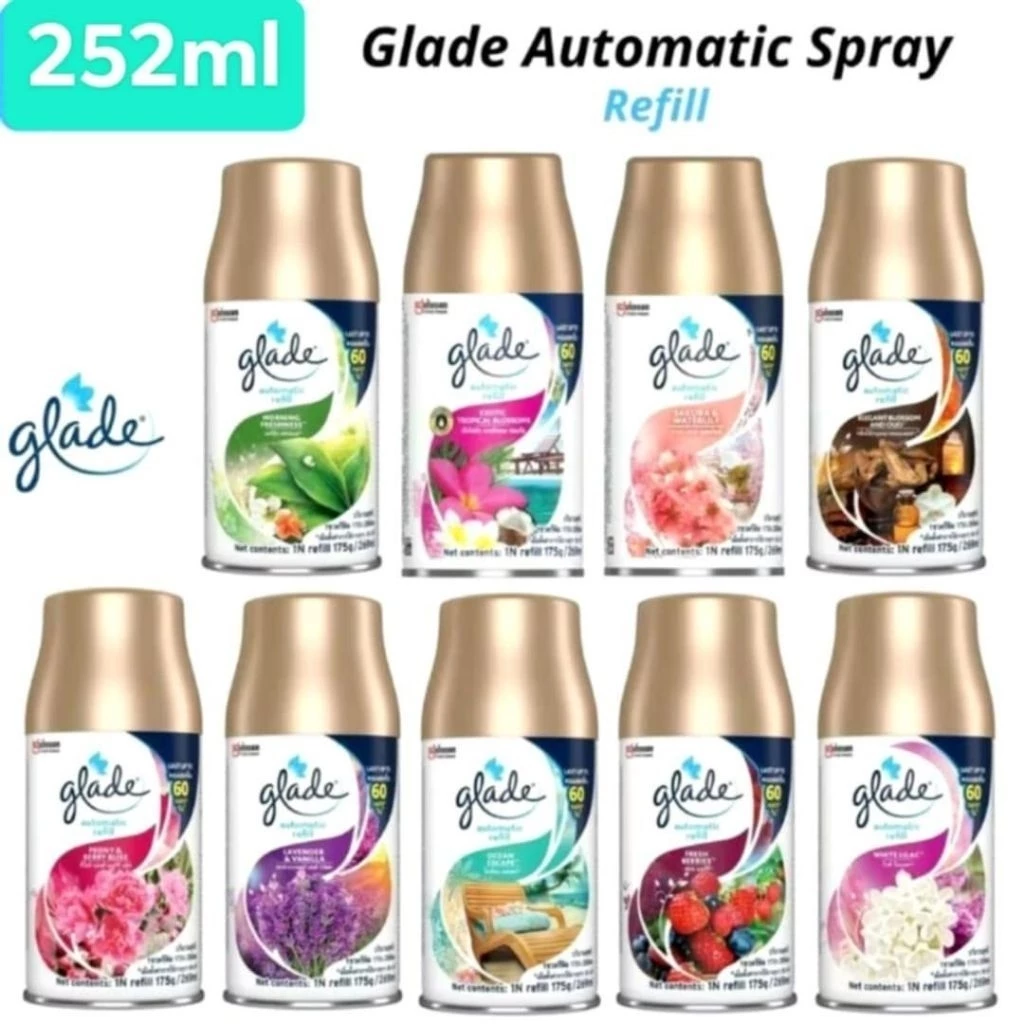 เกลด น้ำหอม สเปรย์ฉีดอัตโนมัติ ชนิดเติม ขนาด252มล.พร้อมส่ง9กลิ่น