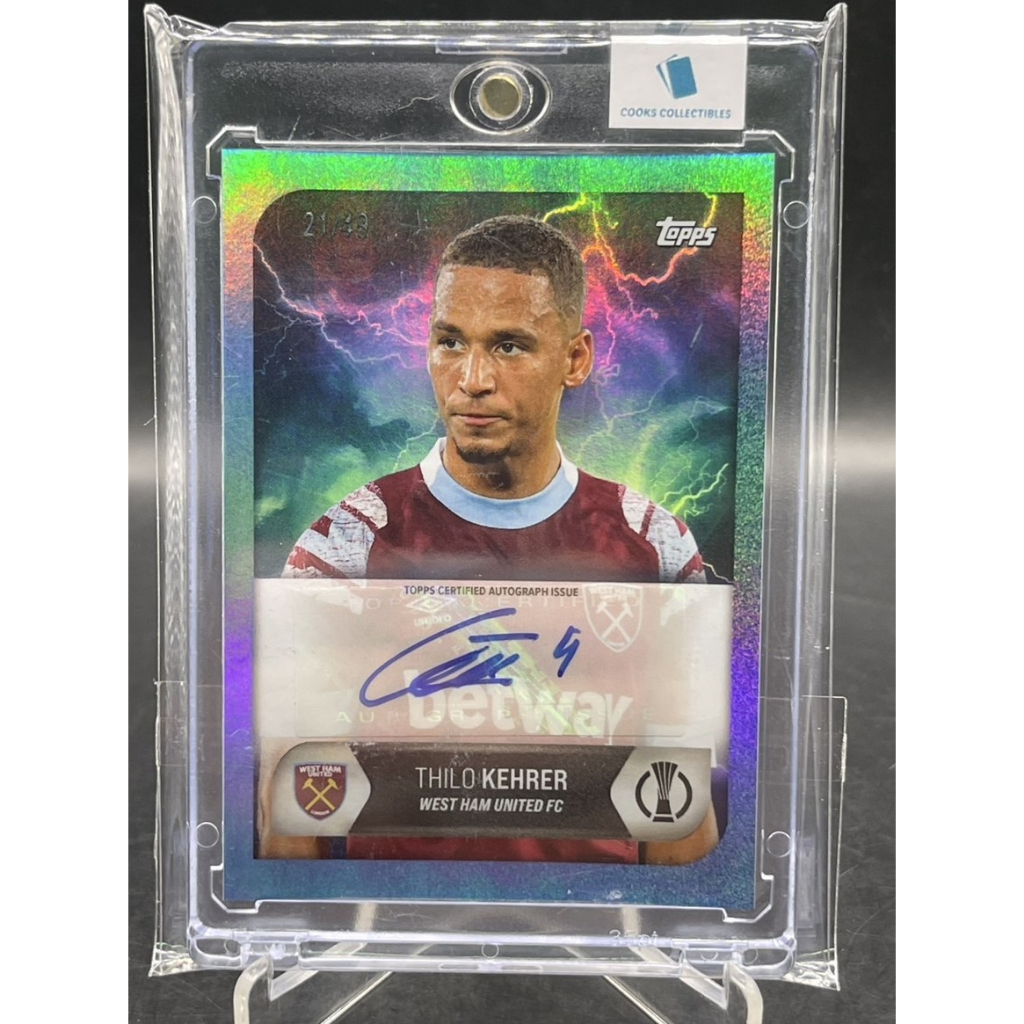 2022-23 Topps UEFA Europa Conference League Thilo Kehrer Auto /49 – West Ham United