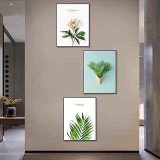 (1 กลุ่ม 3 รูป) ภาพวาดตกแต่งบ้านพร้อมกรอบ 20 * 30 ซม. ตกแต่ง…