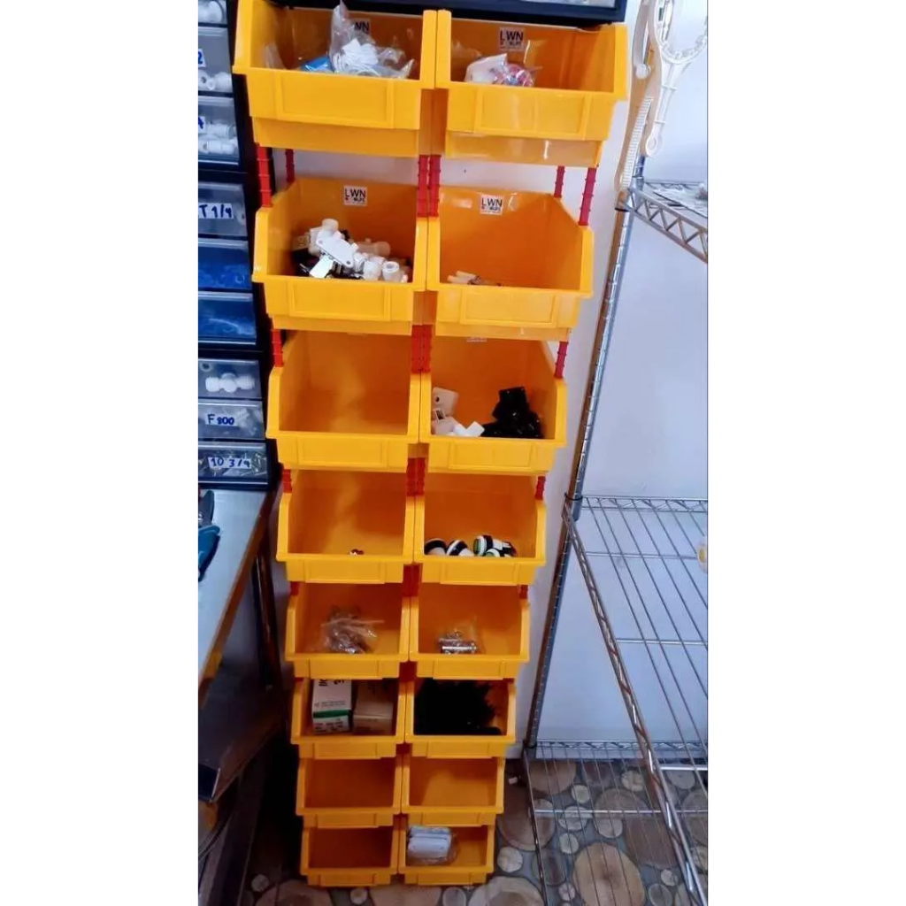 6-24pcs-13.5x10.5x7.6CM-กล่องอะไหล่-กล่องเครื่องมือ-กล่องใส่น๊อต-รุ่น พลาสติกหนาพิเศษ-วางซ้อนกันได้-แข็งแรง-ทนความ