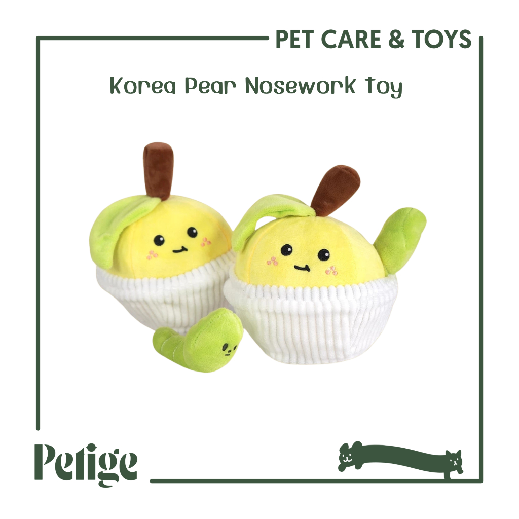 Petbeo Korea Pear Nosework toy ของเล่นซ่อนขนม ของเล่นฝึกทักษะสัตว์เลี้ยง