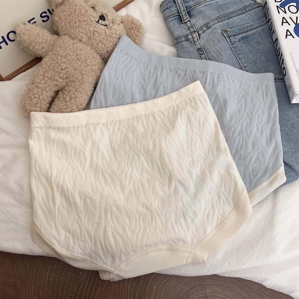 กางเกงชั้นในผู้หญิง ผ้าฝ้าย เอวกลาง สีพื้น เนื้อผ้านุ่ม สวมใส่สบาย ระบายอากาศได้ดี ป้องกันแบคทีเรีย กางเกงชั้นในไร้ตะเข็ - รูปที่ 7