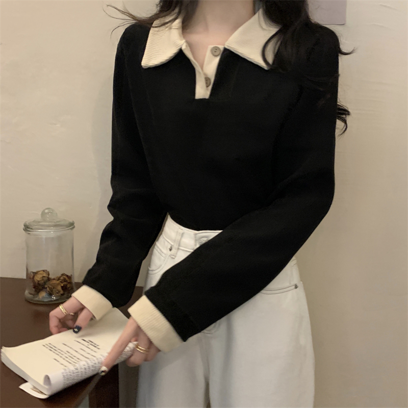 พร้อมส่งในไทย** เสื้อคอปกแขนยาวผ้าร่อง กระดุมใช้งานได้ เสื้อสีพื้น มีส่งด่วนกทม. Y280 - รูปที่ 7