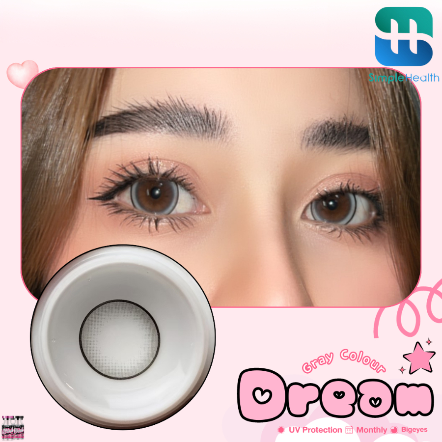 Simple health TH คอนแทคเลนส์แนวแฟชั่น คอนแทคสี Contact lens ใส่สบาย รายเดือน แถมตลับ 1 คู่