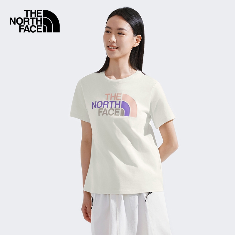 THE NORTH FACE WOMEN STD TRI COLOR LOGO S/S TEE GRAPHIC - ดูตาราง ASIA Size (AP)  เสื้อยืด ผู้หญิง