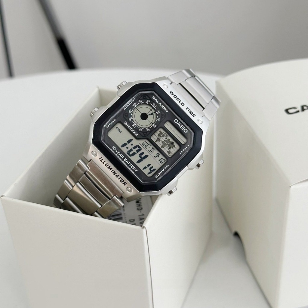Casio Standard นาฬิกาข้อมือ รุ่น AE-1200WH,AE-1200WHB,AE-1200WHL ( AE-1200WHD-1A,AE-1200WHL-5A )