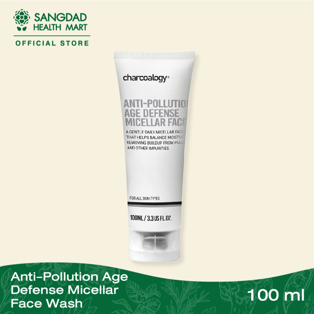 Charcoalogy anti-pollution age defense micellar face wash 100ml.