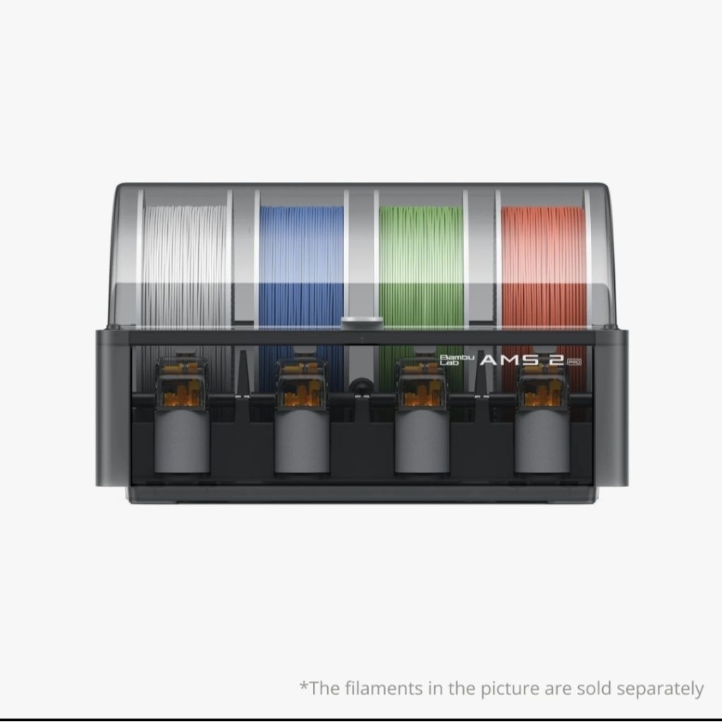 Bambu Lab AMS 2 Pro ระบบจัดการเส้นอัตโนมัติ ใช้ได้กับ X1 / P1 / A1 Series