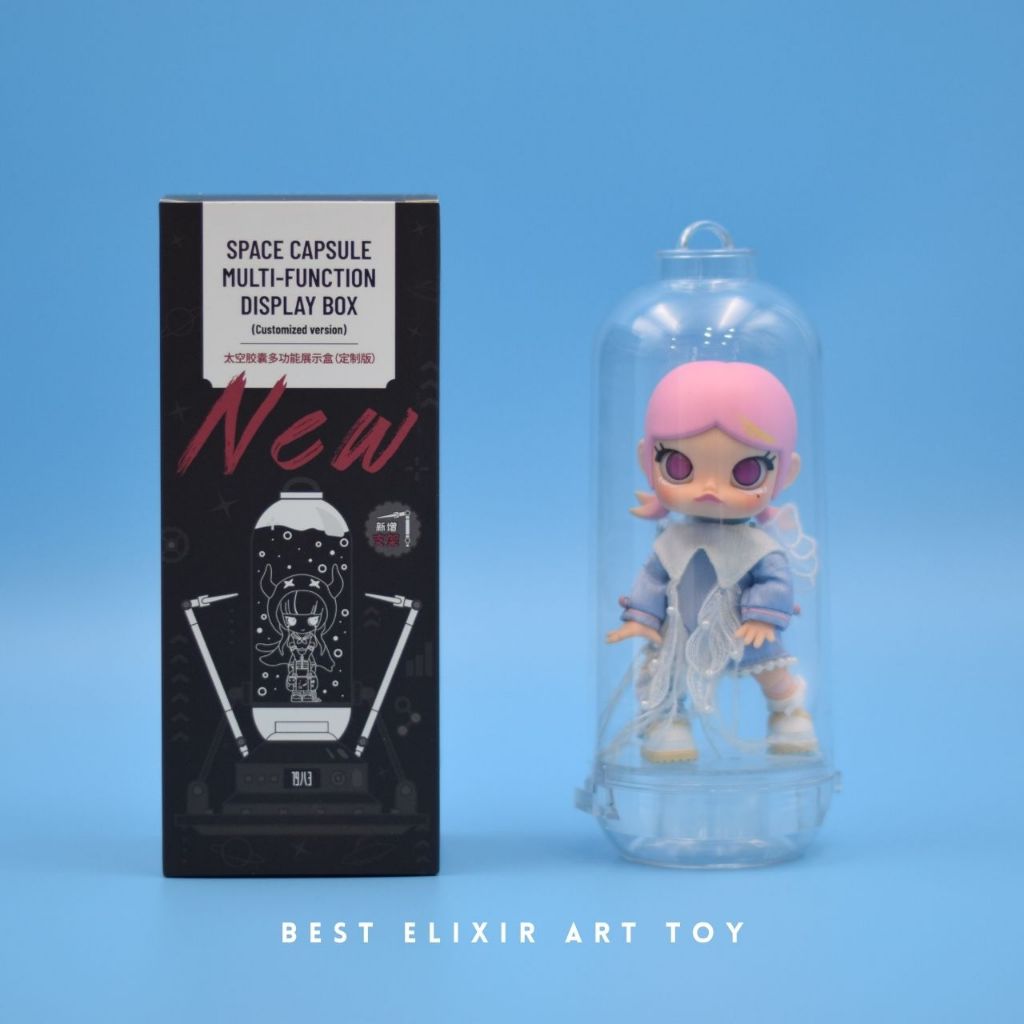 กล่องใส่โมเดล กล่องใส่ art toy ล๊อคคอตุ๊กตาไม่ให้ขยับได้ ตู้โชว์ตุ๊กตา ตุ๊กตาของสะสม กล่องอะคริลิค แบบใส มีหลายขนาด - รูปที่ 2