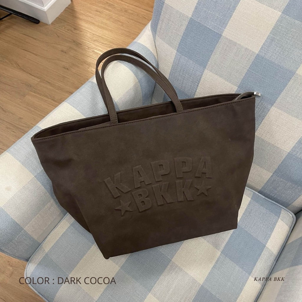 KAPPABKK City Tote Bag Embossed Logo กระเป๋าสะพายไหล่ไซส์ใหญ่สะใจ โลโก้นูนสุดเท่ - รูปที่ 2