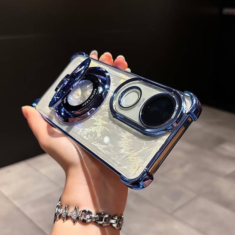 ส่งด่วน เคสใสขอบสี สำหรับ VIVO V70 V40 V40PRO V60LITE V50 V60 V50LITE กระกันแทก4มุม ตั้งได้  ขอบสี หรูหรา E2