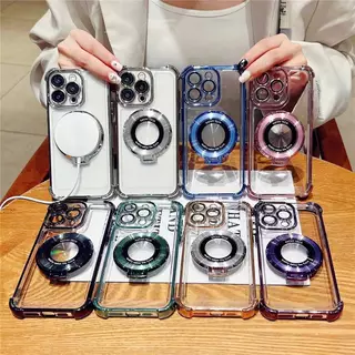 ส่งด่วน เคสใสขอบสี สำหรับ Realme C63 C61 Note80 Note60 Note60X กระกันแทก4มุม ตั้งได้ ขอบสี หรูหรา E2